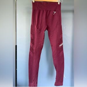 Gymshark Burgundy Leggings